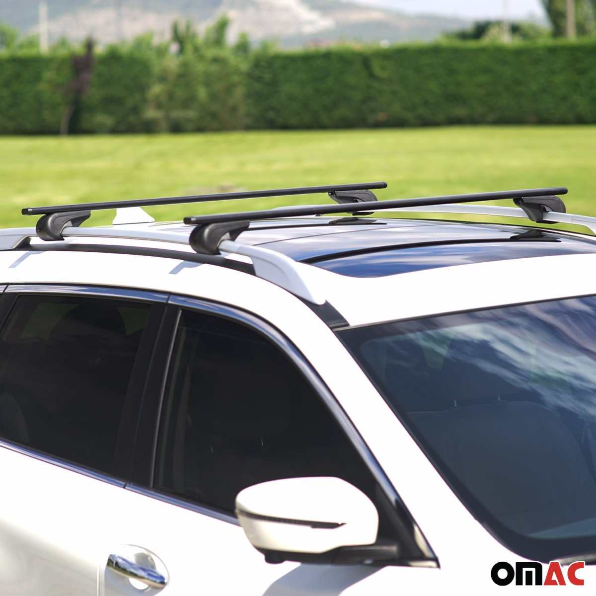 Mercedes Metris Roof Rack Cross Bars - Omac - Solid-Alpha V1 - Black - '16-'24